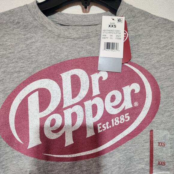 Dr pepper size XXS women's shirt faded graphic - Picture 2 of 5